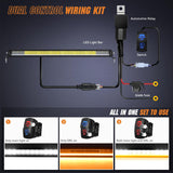 Nilight LED Light Bar with Amber DRL 30 Inch 120W Single Row Offroad Light Anti-Glare Flood Spot Combo LED Driving Bar IP68 w/ 14AWG DT Wiring Kit for Pickup Truck SUV ATV UTV Boat 4x4, view 6