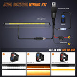 Nilight LED Light Bar with Amber DRL 40.3 Inch 165 W Single Row Anti-Glare Flood Spot Combo DRL Slim Offroad Light IP68 w/ 14 AWG DT Wiring Kit for Pickup Truck SUV ATV UTV Boat 4x4, view 6