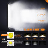 Nilight LED Light Bar with Amber DRL 50.5 Inch 210 W Single Row Anti-Glare Flood Spot Combo Slim Offroad Lights IP68 w/ 12 AWG DT Wiring Kit for Pickup Truck SUV ATV UTV Boat 4x4, view 4