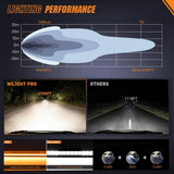 Nilight LED Light Bar with Amber DRL 50.5 Inch 210 W Single Row Anti-Glare Flood Spot Combo Slim Offroad Lights IP68 w/ 12 AWG DT Wiring Kit for Pickup Truck SUV ATV UTV Boat 4x4, view 5