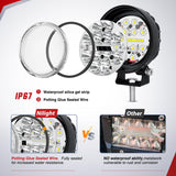 Nilight LED Light Pods 2 PCS 3 Inch 36 W Round | Spot Flood Combo Beam Offroad Driving Fog Work Backup Bumper Roof Lamp for Pickup Truck ATV UTV SUV 4x4 Van Camper Boat, view 4