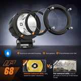 Nilight LED Light Pods 2 PCS 3 Inch Spot Round Offroad Driving Auxiliary Fog Lights 1065LM Built-in EMC w/18AWG DT Wiring Harness Kit for Motorcycle SUV ATV Truck Boat, view 3