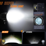 Nilight LED Light Pods 2 PCS 3 Inch Spot Round Offroad Driving Auxiliary Fog Lights 1065LM Built-in EMC w/18AWG DT Wiring Harness Kit for Motorcycle SUV ATV Truck Boat, view 5