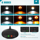Nilight Led Offroad Lights 2PCS 4Inch 9LED Spot Amber White Strobe 6 Modes | Round Driving Light Memory Function with 16AWG Wiring Harness Kit for Truck Pickup SUV ATV UTV Motorcycle 4x4 Car, view 4