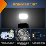 Nilight LED Pod Light 48W 4 Inch 2 PCS White Spot Beam Driving Lights IP67 Waterproof Auxiliary Offroad Lighting for Truck Tractor SUV ATV UTV Golf Cart Boat Motorcycle Dirt Bike, view 3
