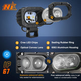 Nilight LED Pod Light 48W 4 Inch 2 PCS White Spot Beam Driving Lights IP67 Waterproof Auxiliary Offroad Lighting for Truck Tractor SUV ATV UTV Golf Cart Boat Motorcycle Dirt Bike, view 5