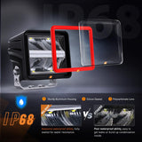 Nilight LED Pod Lights with Amber DRL 3 Inch 20 W Cube Driving Light 2200 LM Super Spot Light 16AWG Wiring Harness Kit Off Road LED Work Lights for Jeep Truck UTV 4x4 ATV Motorcycle, view 5