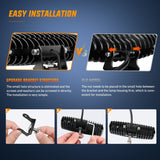 Nilight LED Pods 2PCS 6 Inch 60W Flood Spot Beam Combo Light Bar Driving Fog Off Road Lighting 12V 24V for Trucks UTV ATV Marine Boat Golf Cart Trailer, view 6