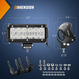 Nilight Led Pods 36w 6.5Inch 2800LM Flood Off Road Driving Fog Light Bar Work Lighting for Truck Tractor Pickup Boat SUV ATV UTV 4WD Car 4x4 Van Camper Motorcycle Dirt Bike Golf Cart 12V 24V, view 2