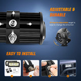 Nilight Led Pods 6.5 Inch 120W Flood Spot Combo Off Road Driving Fog Light Bar Work Lighting for Truck Tractor Pickup Boat SUV ATV UTV 4WD Car 4x4 Van Camper Motorcycle Dirt Bike Golf Cart 12V 24V, view 5