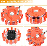 Nilight LED Road Flares Emergency Lights 3 Pack,9 Flash Models Roadside Emergency Lights for Vehicles with Magnetic Base & Hook,Premium Storage Bag(Batteries Not Included), view 2