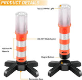 Nilight LED Roadside Emergency Car Kit,Magnetic Base, Detachable Stand, Solid Storage Case, Super bright Safety Strobe Light Road Warning Light-4 pack, view 2
