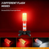 Nilight LED Roadside Emergency Car Kit,Magnetic Base, Detachable Stand, Solid Storage Case, Super bright Safety Strobe Light Road Warning Light-4 pack, view 3