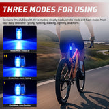 Nilight LED Safety Light 4PCS Blue Marine Navigation Bike Tail Lights Three Modes Waterproof Reflective Gear Clip On Flash Strobe Indicator Lamp for Night Boating Fishing, view 4