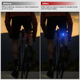 Nilight LED Safety Light 4PCS Blue Marine Navigation Bike Tail Lights Three Modes Waterproof Reflective Gear Clip On Flash Strobe Indicator Lamp for Night Boating Fishing, view 5