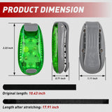 Nilight LED Safety Light 4PCS Green Marine Navigation Bike Tail Lights Three Modes Waterproof Reflective Gear Clip On Flash Strobe Indicator Lamp for Night Boating Fishing Cycling Jogging, view 3