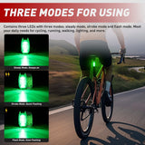 Nilight LED Safety Light 4PCS Green Marine Navigation Bike Tail Lights Three Modes Waterproof Reflective Gear Clip On Flash Strobe Indicator Lamp for Night Boating Fishing Cycling Jogging, view 4