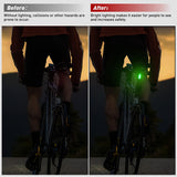 Nilight LED Safety Light 4PCS Green Marine Navigation Bike Tail Lights Three Modes Waterproof Reflective Gear Clip On Flash Strobe Indicator Lamp for Night Boating Fishing Cycling Jogging, view 5