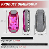 Nilight LED Safety Light 4PCS Pink Marine Navigation Bike Tail Lights Three Modes Waterproof Reflective Gear Clip On Flash Strobe Indicator Lamp for Night Boating Fishing Cycling Jogging, view 3