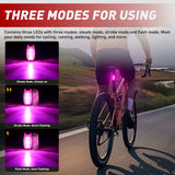 Nilight LED Safety Light 4PCS Pink Marine Navigation Bike Tail Lights Three Modes Waterproof Reflective Gear Clip On Flash Strobe Indicator Lamp for Night Boating Fishing Cycling Jogging, view 4