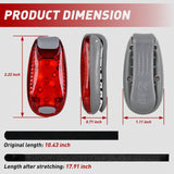 Nilight LED Safety Light 4PCS Red Marine Navigation Bike Tail Lights Three Modes Waterproof Reflective Gear Clip On Flash Strobe Indicator Lamp for Night Boating Fishing Cycling Jogging, view 3