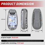 Nilight LED Safety Light 4PCS White Marine Navigation Bike Tail Lights Three Modes Waterproof Reflective Gear Clip On Flash Strobe Indicator Lamp for Night Boating Fishing Cycling Jogging, view 3