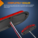 Nilight LED Trailer Light Kit 6 Inch Oval Stop Turn Tail Light Red Amber Side Marker Light Waterproof Surface Mount for 12V Utility Trailer Boat Camper RV Trucks Van Caravan, view 5