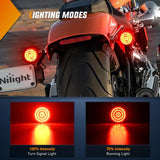 Nilight LED Turn Signal Rear Brake Running Lights 1157 Double Contacts Plug and Play For Harley Davidson Dyna Sportster Touring Street Glide Road Glide Road King Iron 883, view 2