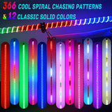 Nilight LED Whip Light 1 PC 3FT COB RGB Lighted Antenna Whips with Spring Base Remote & App Control DIY Chasing Patterns for Can-am Offroad ATV UTV RZR Polaris Dune Buggy 4-Wheeler Truck, view 2