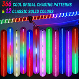 Nilight LED Whip Light 2 PCS 3FT COB RGB Lighted Antenna Whips with Spring Base Remote & App Control DIY Patterns Turn Brake Reverse Lights for Can-am Offroad ATV UTV RZR Polaris Dune Buggy Truck, view 2