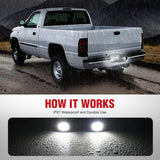 Nilight License Plate Light Compatible with 1994 1995 1996 1997 1998 1999 2000 2001 Dodge Ram 1500 2500 3500 2002 RAM 2500 3500 6000K White 2PCS Pack, view 4
