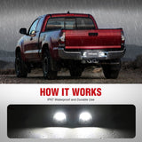 Nilight License Plate Lights Compatible with 1995 1996 1997 1998 1999 2000 2001 2002 2003 2004 Toyota Tacoma Black Housing 6000K White 2PCS Pack, view 4