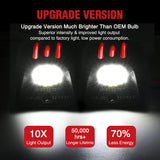 Nilight License Plate Lights Compatible with 1995 1996 1997 1998 1999 2000 2001 2002 2003 2004 Toyota Tacoma Red OLED Neon Tube 6000K White 2PCS Pack, view 6
