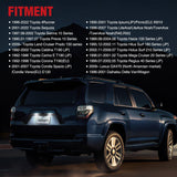 Nilight License Plate Lights Compatible with 1996 1997 1998 1999 2000 2001 2002 2003 2004 2005 2006 2007 2008 2009 2010 2011 2012 2013 2014-2022 Toyota 4Runner 6500K White Clear Lens 2PCS Pack, view 6