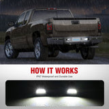 Nilight License Plate Lights Compatible with 1999-2001 2002 2003 2004 2005 2006 2007 2008 2009 2010 2011 2012 2013 Chevy Silverado 1500 2500 3500 GMC Sierra Black housing 6000K White 2PCS Pack, view 5