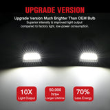 Nilight License Plate Lights Compatible with 1999-2001 2002 2003 2004 2005 2006 2007 2008 2009 2010 2011 2012 2013 Chevy Silverado 1500 2500 3500 GMC Sierra Black housing 6000K White 2PCS Pack, view 6