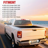 Nilight License Plate Lights Compatible with 2003 2004 2005 2006 2007 2008 2009 2010 2011 2012 2013 2014 2015 2016 2017 2018 Dodge Ram with Clear Lens Black housing 6000K White 2PCS Pack, view 6