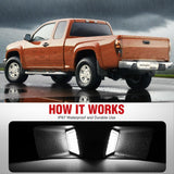 Nilight License Plate Lights Compatible with 2004 2005 2006 2007 2008 2009 2010 2011 2012 Chevy Colorado GMC Canyon with Black housing 6000K White 2PCS Pack, view 5
