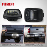 Nilight License Plate Lights Compatible with 2005 2006 2007 2008 2009 2010 2011 2012 2013 2014 2015 Toyota Tacoma 2000-2013 Tundra Black Housing 6000K White 2PCS Pack, view 6