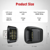 Nilight License Plate Lights Compatible with 2007 2008 2009 2010 2011 2012 2013 2014 2015 2016 2017 2018 2019 2020 2021 Nissan Frontier Navara D40 2007-2015 Titan Armada Xterra Red OLED Neon Tube, view 2