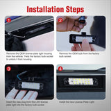 Nilight License Plate Lights Compatible with 2010 2011 2012 2013 2014 Ford Mustang 2008 2009 Ford Mercury Sable 2014 2015 Ford Edge 2010-2018 Ford Taurus with Black housing 6000K White 2PCS Pack, view 4