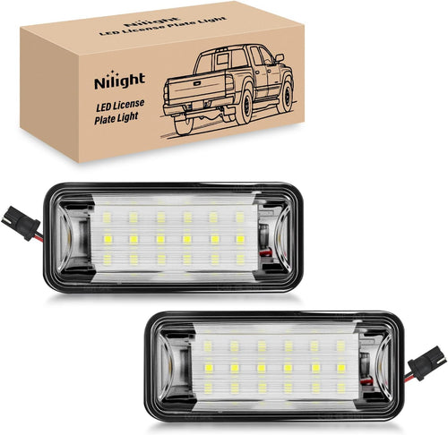 Nilight License Plate Lights Compatible with 2012 2013 2014 2015 2016 2017 2018 2019 2020 TOYOTA 86 with Black housing 6000K White 2PCS Pack