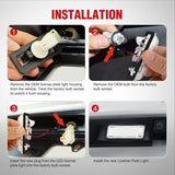 Nilight License Plate Lights Compatible with 2012 2013 2014 2015 2016 2017 2018 2019 2020 TOYOTA 86 with Black housing 6000K White 2PCS Pack, view 4