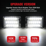 Nilight License Plate Lights Compatible with 2014 2015 2016 2017 2018 2019 2020 2021 2022 2023 Dodge Durango 6000K White Clear Lens 2PCS Pack, view 6