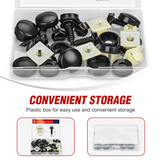 Nilight License Plate Screw Kit for Fastening Front and Back License Plates on Cars, Suvs, and Trucks Black Zinc Plated Rust-Proof and Anti-Rattle License Plate Bolts (Set of 8), view 6