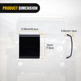 Nilight Light Bar Cover for 4 Inch LED Pods, 2 PCS Black Protective Durable Polycarbonate Lens Waterproof Dustproof Scratch-Proof for Double-Row Off Road Driving Lighting, view 2