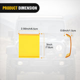 Nilight Light Bar Cover for 4 Inch LED Pods, 2 PCS Yellow Protective Durable Polycarbonate Lens Waterproof Dustproof Scratch-Proof for Double-Row Off Road Driving Lighting, view 2