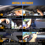 Nilight Light Bar Mounting Brackets for 40-42 Inch LED Straight Curved Lights UTV Roof Upper Windshield Compatible with Yamaha YXZ 1000 1000R Models 2016 2017 2018, view 4