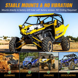 Nilight Light Bar Mounting Brackets for 40-42 Inch LED Straight Curved Lights UTV Roof Upper Windshield Compatible with Yamaha YXZ 1000 1000R Models 2016 2017 2018, view 5