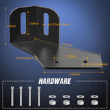Nilight Light Bar Mounting Brackets for 42-45 Inch LED Bars UTV Roof Upper Windshield Compatible with Can-am Maverick X3 MAX All Models 2017 2018 2019 2020 2021 2022 2023 2024, view 2